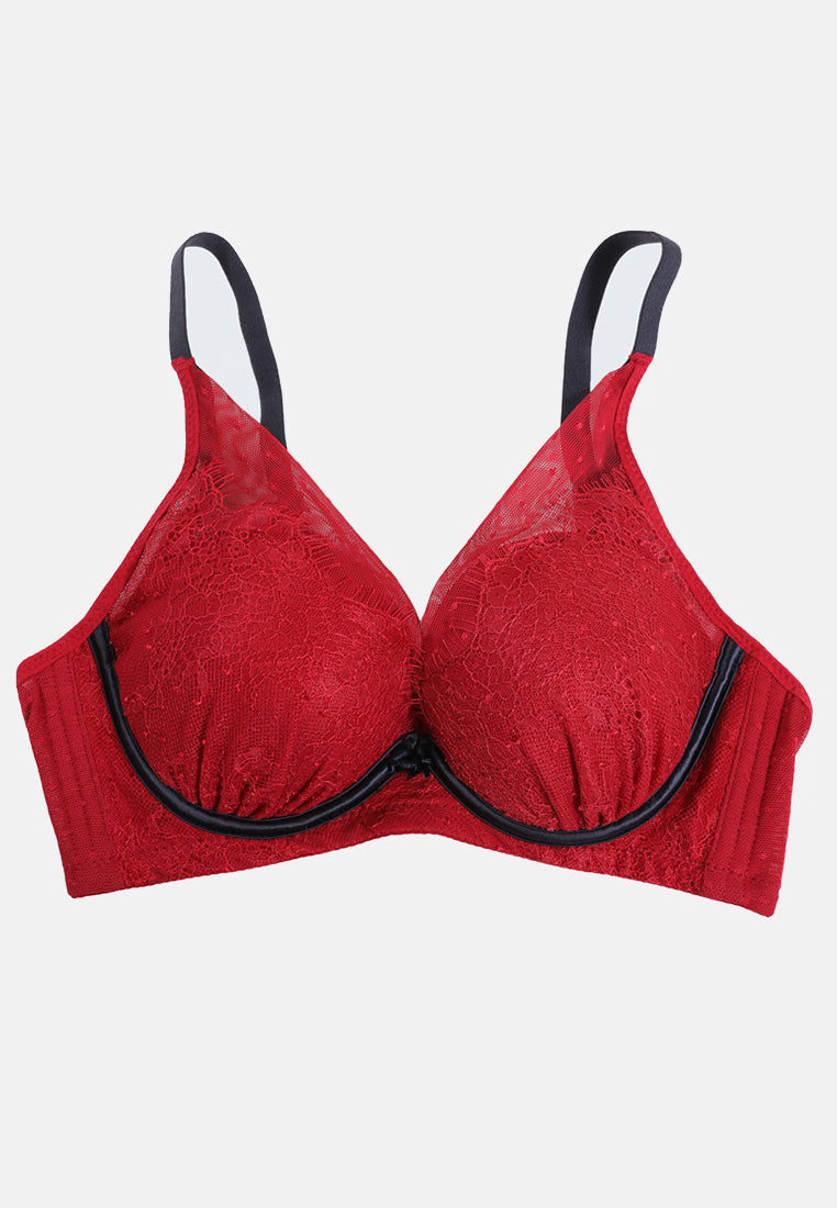 Buy Jockey Padded Non Wired Full Coverage T-Shirt Bra - Beet Red at Rs.1049  online