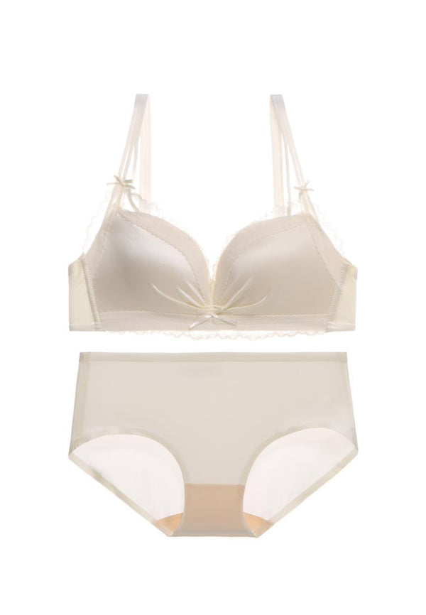 Lucille Satin Non Wired Push Up Bra
