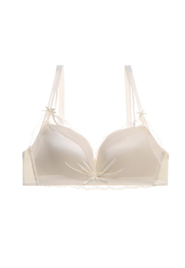 Lucille Satin Non Wired Push Up Bra