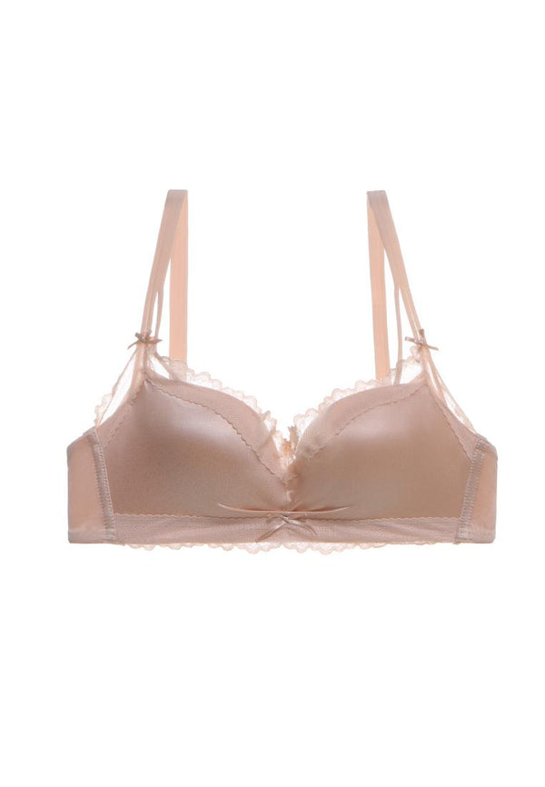 Lucille Satin Non Wired Push Up Bra