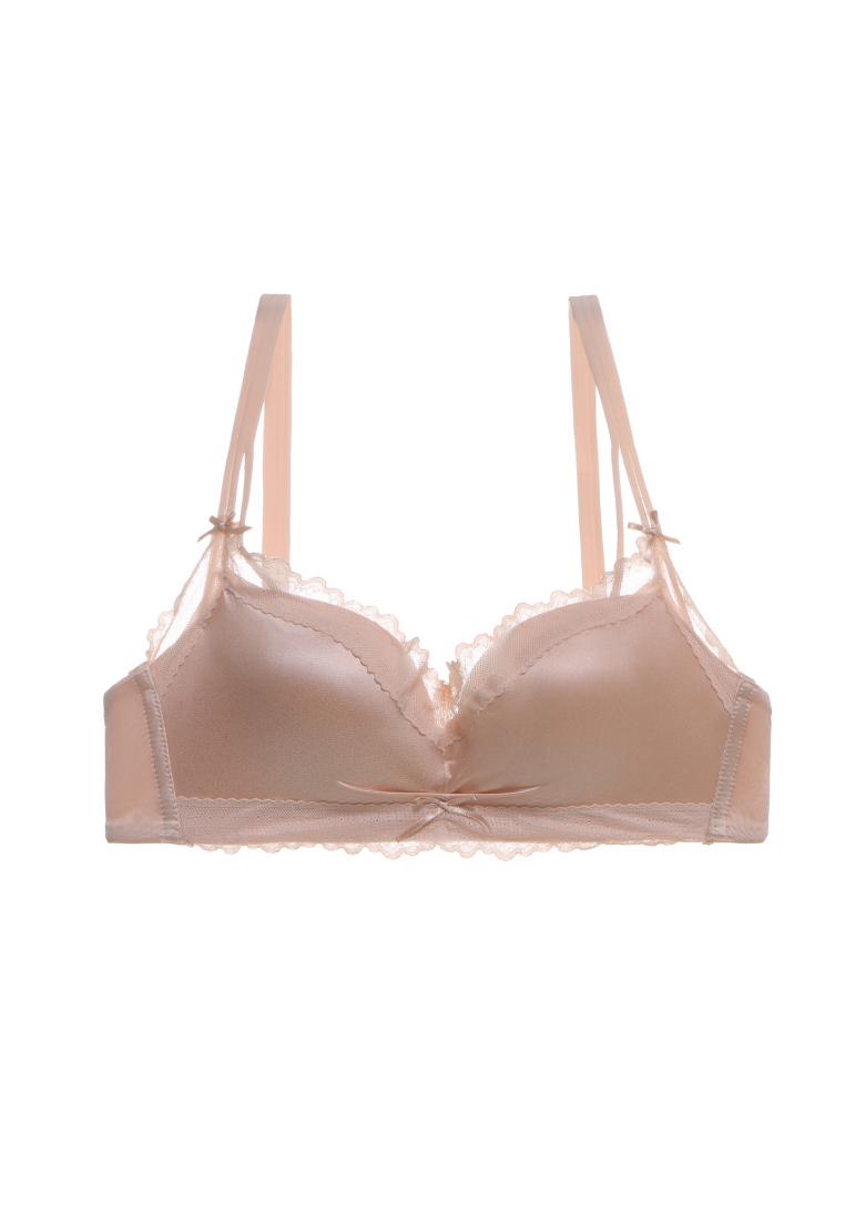 Lucille Satin Non Wired Push Up Bra