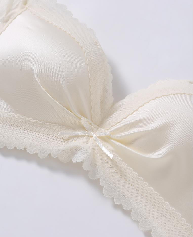 Lucille Satin Non Wired Push Up Bra