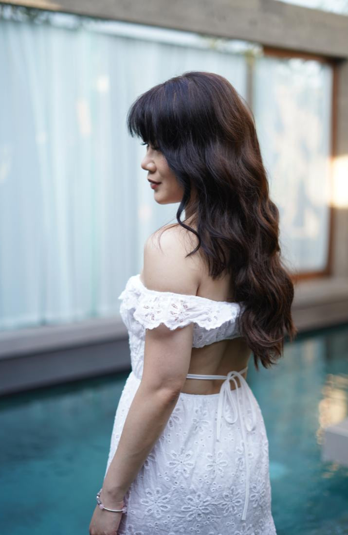 Kaia Off Shoulder Midi Dress