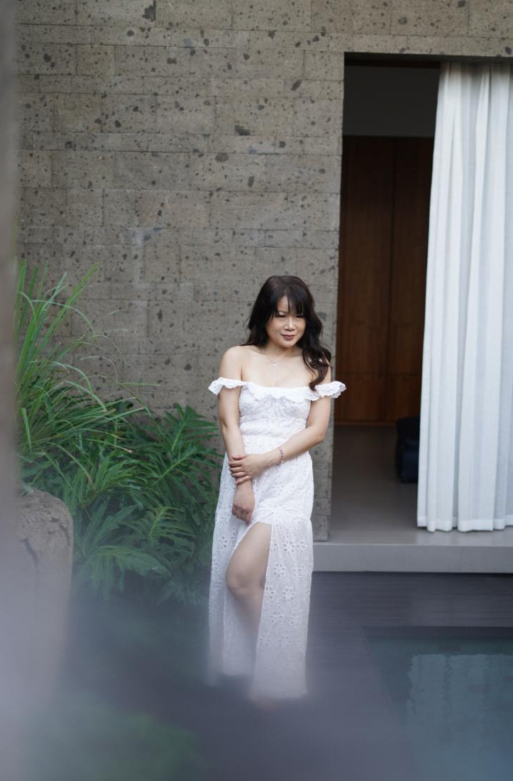 Kaia Off Shoulder Midi Dress