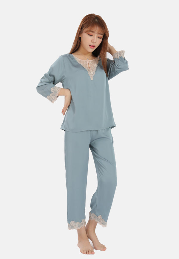 Caline Satin Pajama Set