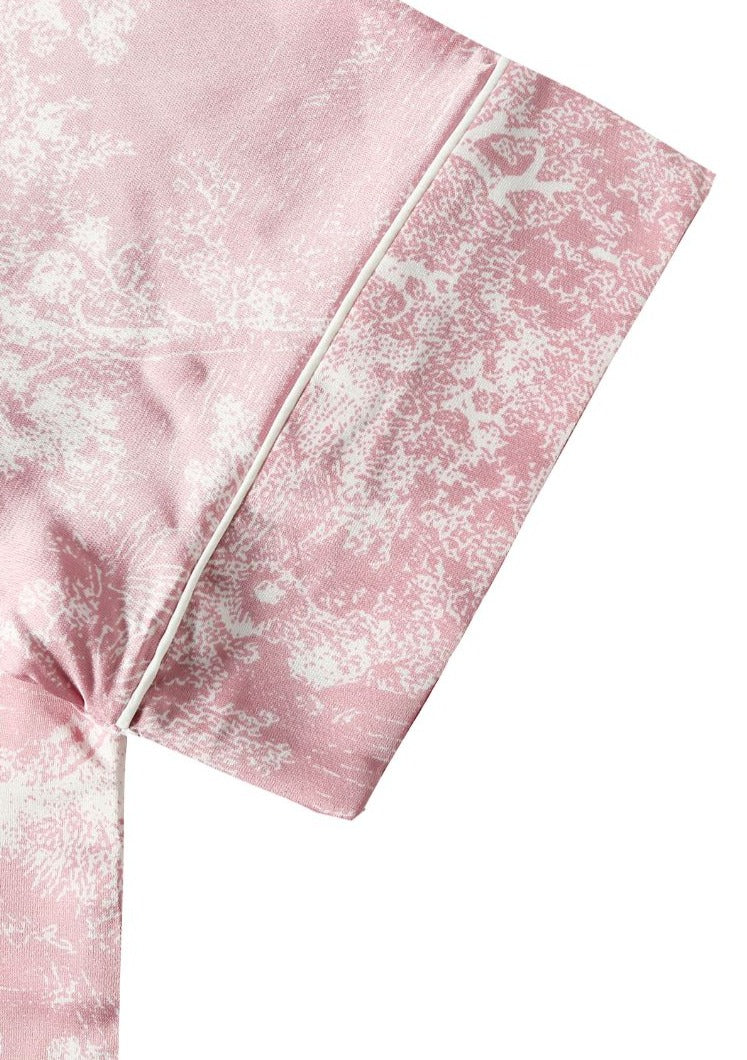 Felicity Printed Ice Silk Pajama Set