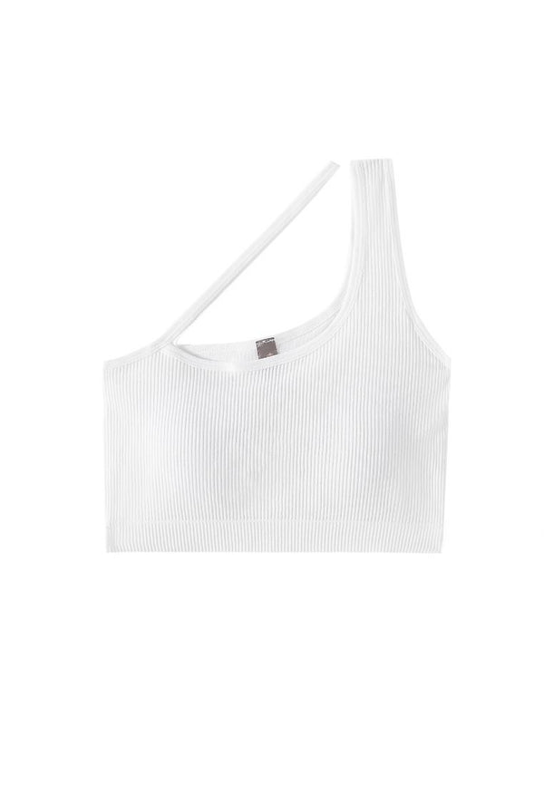 Fagus Skewed Neck Padded Cropped Cami